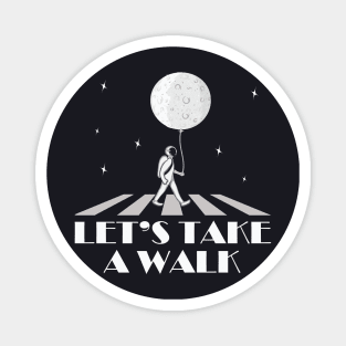 Astronaut Lunar Walk Magnet